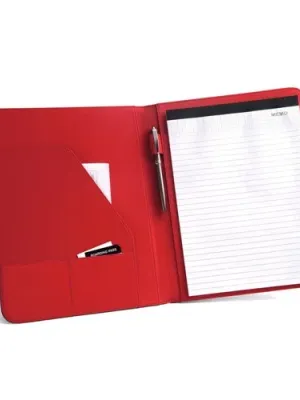 FITZGERALD. Porte-documents A4 en PU et 800D avec bloc de pages lignées