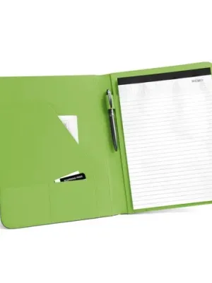 FITZGERALD. Porte-documents A4 en PU et 800D avec bloc de pages lignées