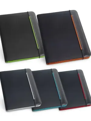 FITZGERALD. Porte-documents A4 en PU et 800D avec bloc de pages lignées