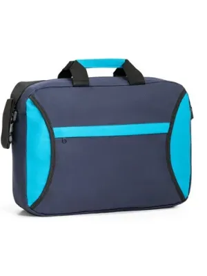 SEOUL. Porte-documents multifonction en polyester 600D – Bleu