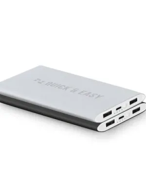 NOBEL. Power bank 7'200 mAh, fabricado en aluminio reciclado (100% rAL)