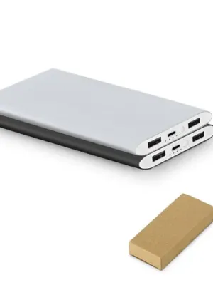 NOBEL. Power bank 7'200 mAh, fabricado en aluminio reciclado (100% rAL)