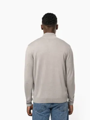 Men's zip neck jumper