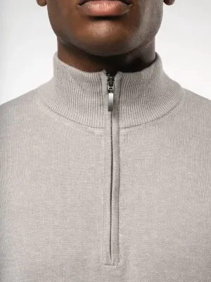 Men's zip neck jumper