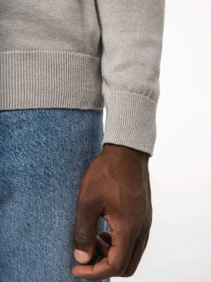 Men's zip neck jumper