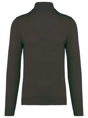 Men's zip neck jumper – Dark Grey