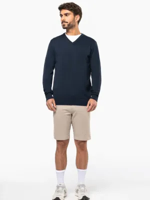 Pull col en V écoresponsable homme