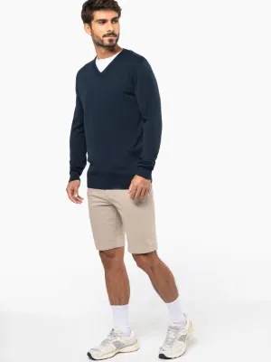 Pull col en V écoresponsable homme