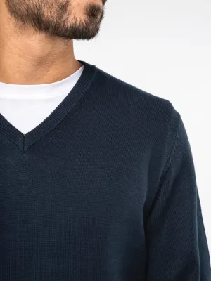 Pull col en V écoresponsable homme
