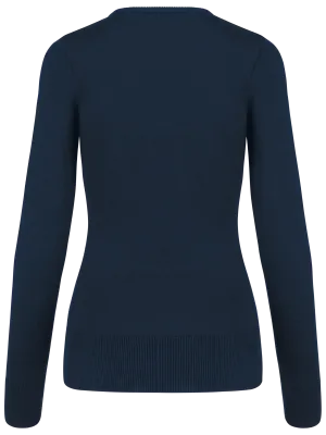 Pull col rond femme – Navy