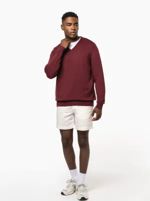 Men's V-neck jumper