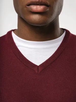 Men's V-neck jumper