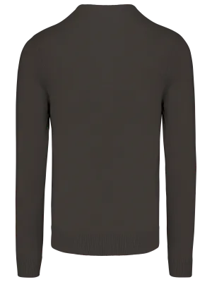 Men's V-neck jumper – Dark Grey