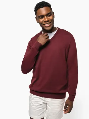 Men's V-neck jumper
