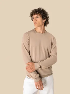 Jersey ecorresponsable de cuello redondo de hombre