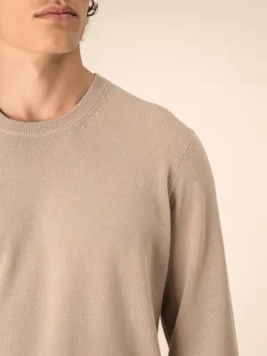 Jersey ecorresponsable de cuello redondo de hombre