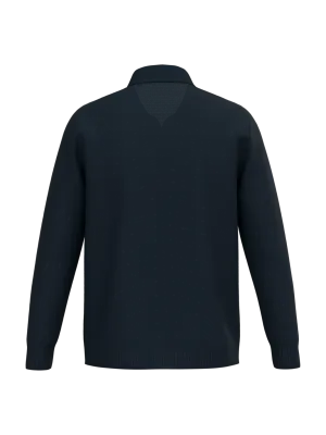 Men's Polo Neck Jumper – Navy Blue
