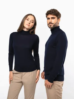 Pull Mérinos col roulé homme