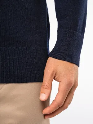 Pull Mérinos col roulé homme
