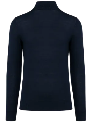 Pull Mérinos col roulé homme – Deep Navy
