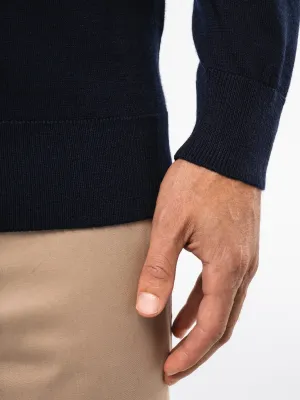 Men's V-neck merino jumper