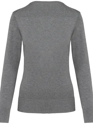 Pull Supima® col rond femme – Grey Heather