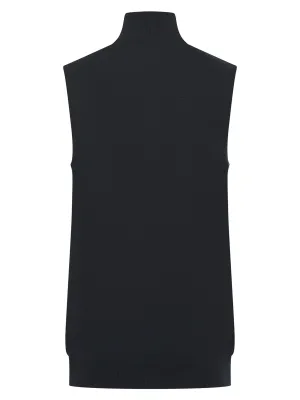 Men's sleeveless zip-up jumper – Navy