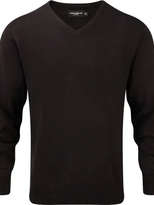 Men's V-neck Jumper – Black