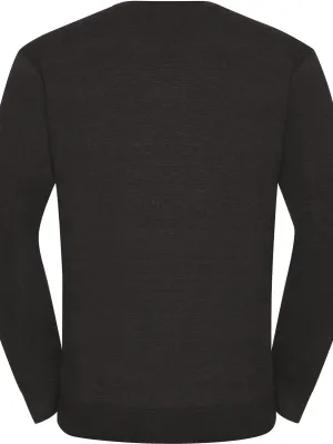Men's V-neck Jumper – Charcoal Marl