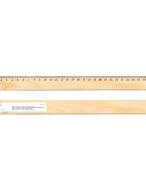 WESLEY 30. Pine wood ruler with 30 cm scale