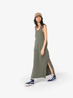 Eco-friendly ladies' jersey washed effect dress
