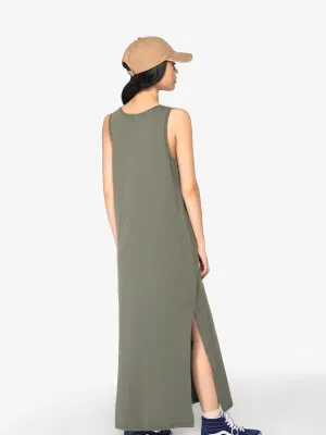 Eco-friendly ladies' jersey washed effect dress