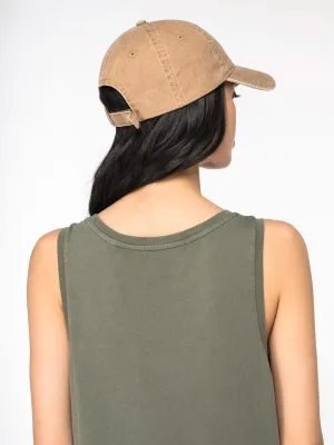 Eco-friendly ladies' jersey washed effect dress