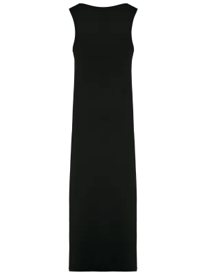 Eco-friendly ladies' jersey washed effect dress – Washed Coal Grey