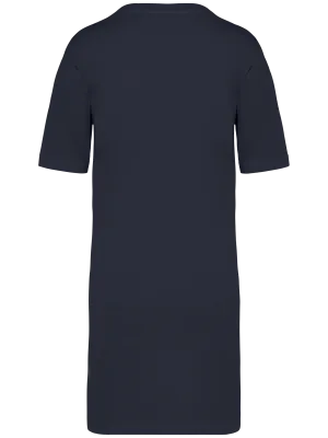Robe t-shirt écoresponsable délavée femme – Washed Coal Grey