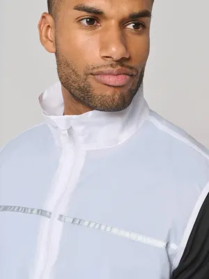 Running gilet with mesh back