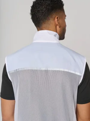 Running gilet with mesh back