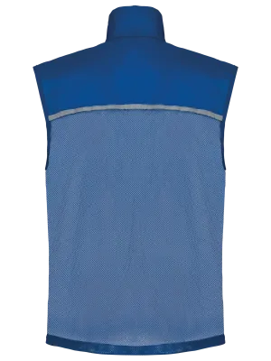 Running gilet with mesh back – Royal Blue