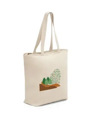 HACKNEY. 100% cotton bag with zipper (280 g/m²)