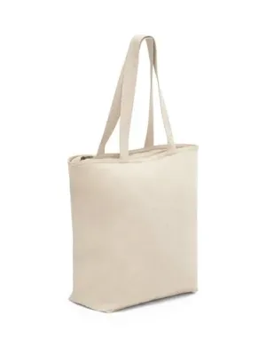 HACKNEY. 100% cotton bag with zipper (280 g/m²) – Naturel clair