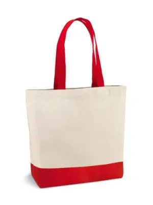EDMONTON. Bolsa de lona 100% algodón (280 g/m²) – Rouge