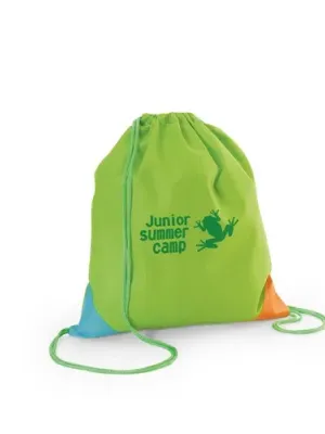 BISSAYA. Colourful non-woven drawstring bag (80 g/m²)