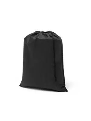 ASTRA. Sac à cordon en tissu pour sac à dos (60 g/m²) – Noir
