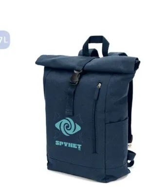 SAINT. Mochila enrollable de algodón reciclado y poliéster reciclado (380 g/m²)