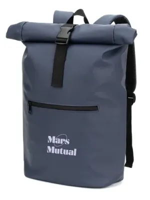 PORTLAND. The PU roll top backpack with a 16" laptop pocket