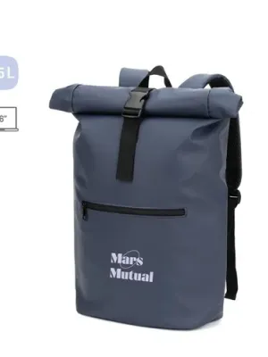 PORTLAND. The PU roll top backpack with a 16" laptop pocket
