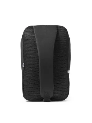 DELFOS. 300D recycled polyester and 600D recycled polyester single strap backpack, with 210D recycled polyester lining