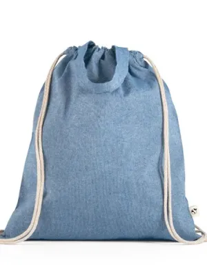 RISSANI. Sac à dos avec coton recyclé (70%) et polyester (30% rPET) (140 g/m²) – Bleu