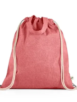 RISSANI. Sac à dos avec coton recyclé (70%) et polyester (30% rPET) (140 g/m²) – Rouge