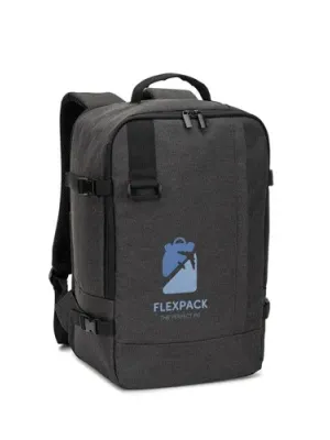 CIES. Backpack made from high-density 600D recycled polyester, meeting airline size requirements